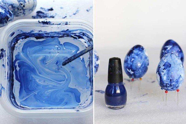 Oeufs à l'aquarelle - Bricolage de Pâques