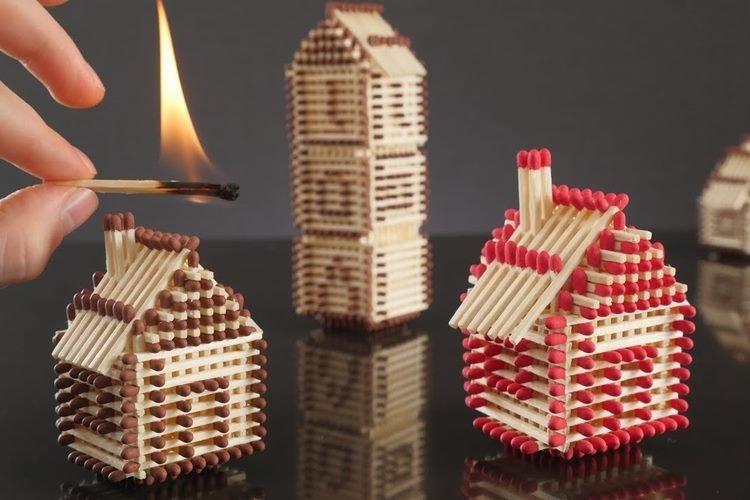 Match houses - Bricolage à partir de toutes sortes de choses