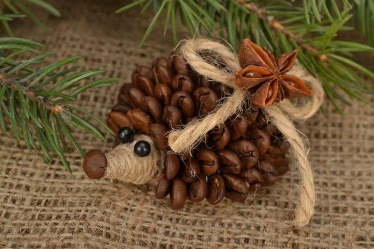 Hérisson de grain de café - Bricolage à partir de toutes sortes de choses