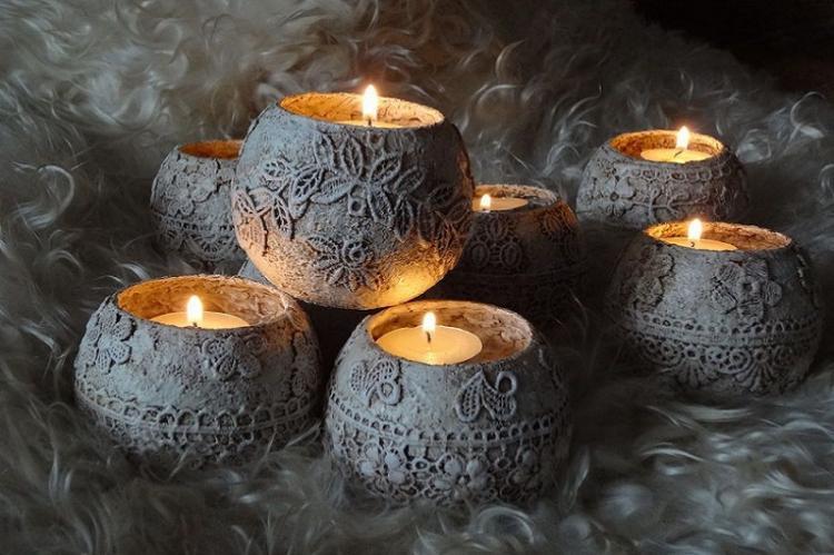 Bougeoirs DIY - idées photo