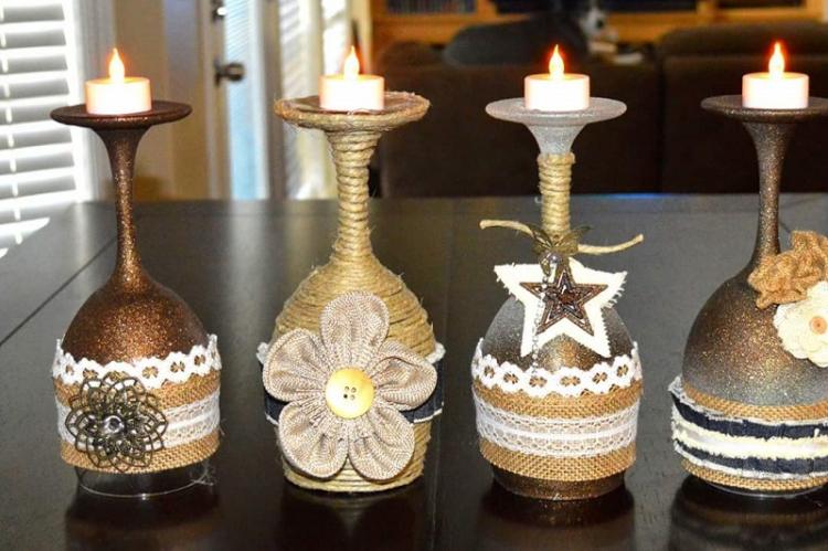 Bougeoirs DIY - idées photo