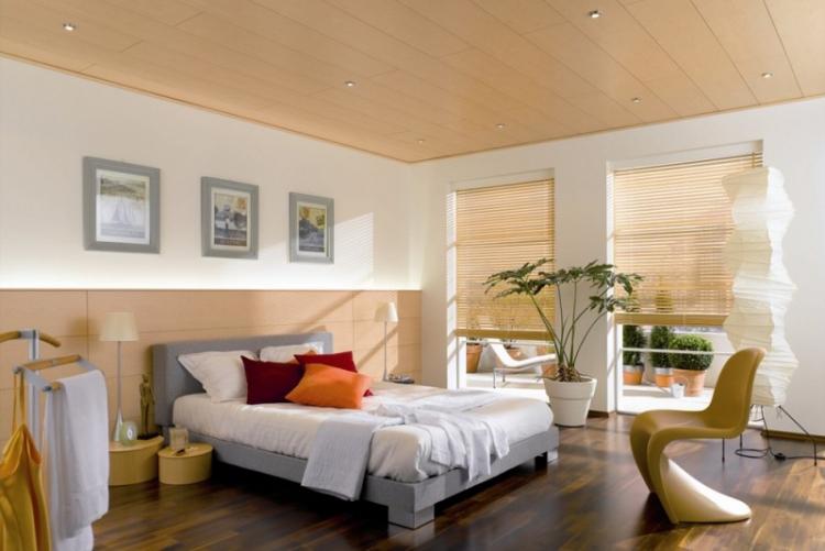 Faux plafond dans la chambre - photo