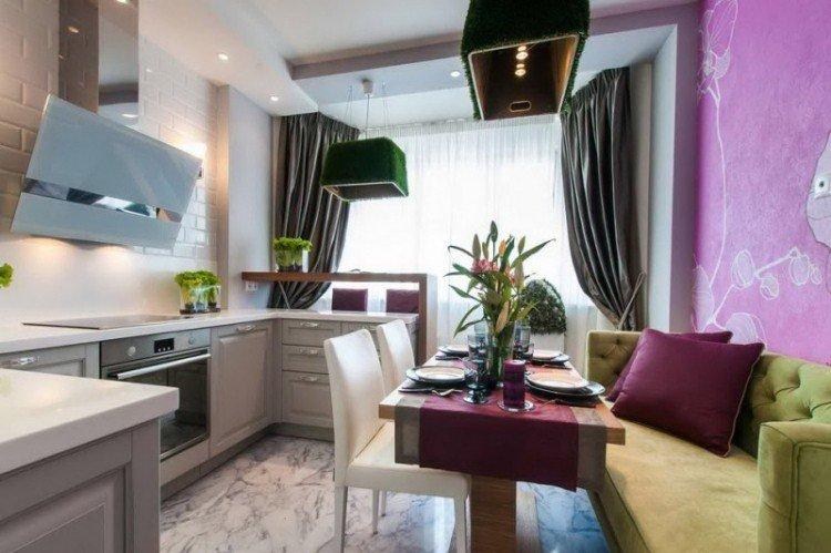 Plafonds en plaques de plâtre bouclés dans la cuisine