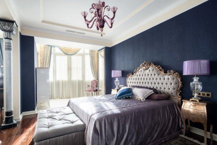 Plafonds en plaques de plâtre duplex dans la chambre