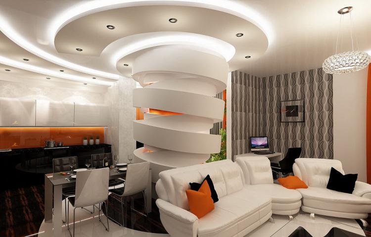 Plafonds décoratifs en plaques de plâtre