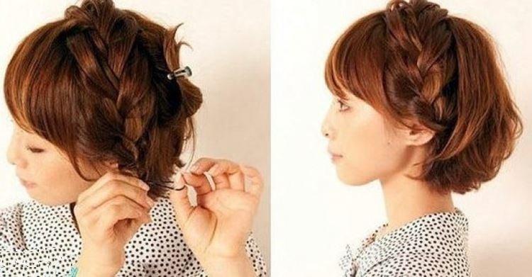 Tresse de la séparation - Coiffures pour tous les jours pour cheveux courts