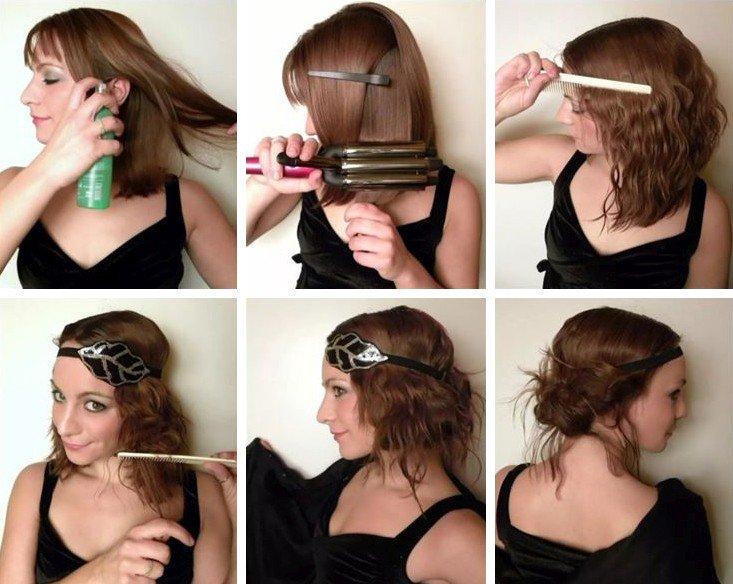 Coiffure Gatsby - Coiffures quotidiennes pour cheveux courts