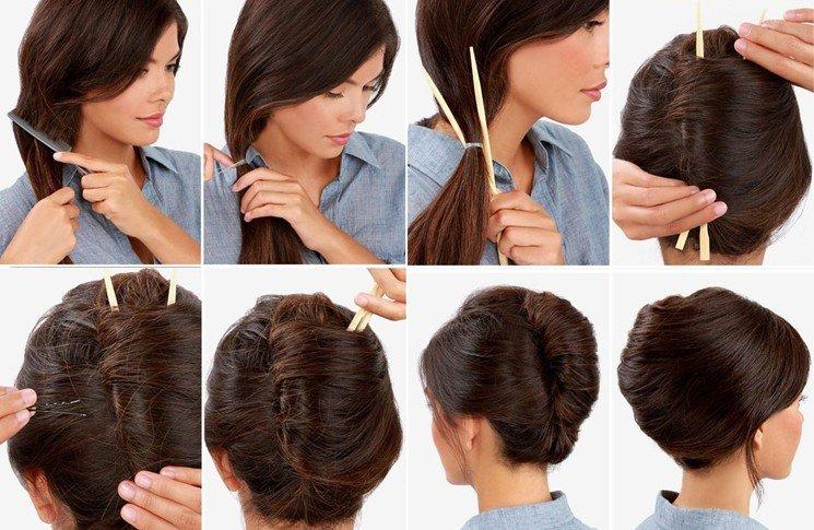 Coiffure japonaise - Coiffures pour tous les jours pour cheveux mi-longs avec frange