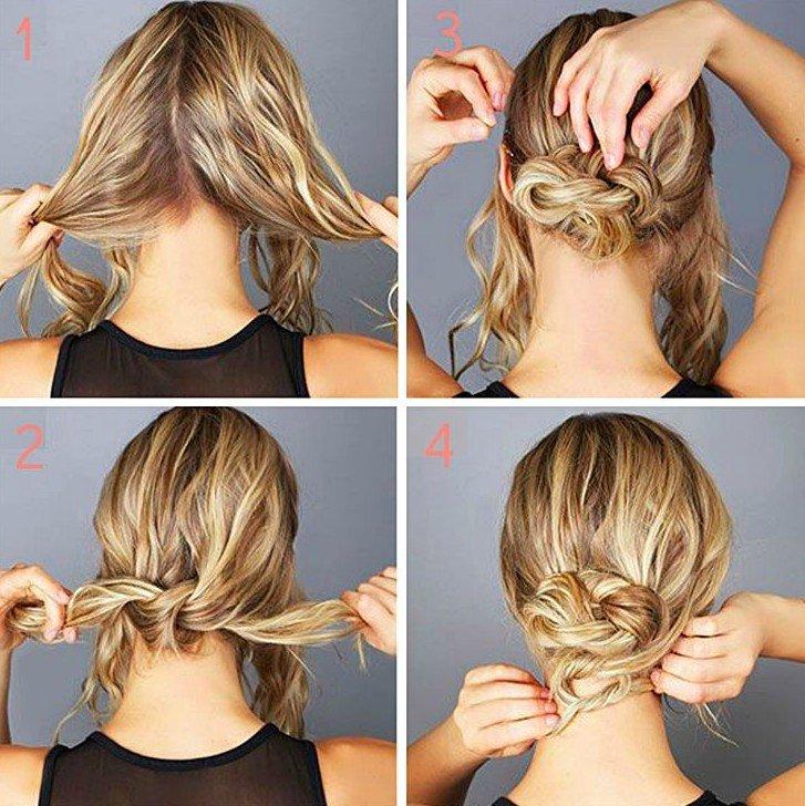 Noeuds habillés - Coiffures pour le nouvel an 2021 pour cheveux courts