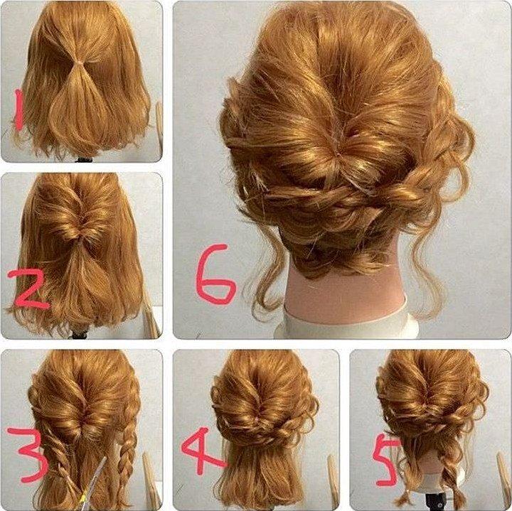 Tresses romantiques - Coiffures pour le nouvel an 2021 pour cheveux courts