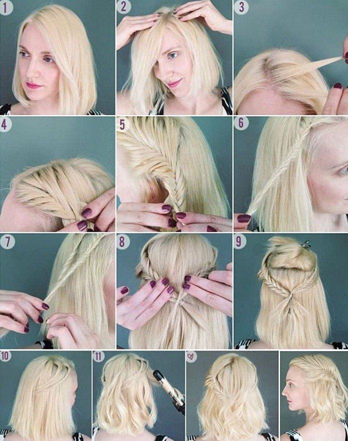 Queue de poisson fabuleuse - Coiffures pour le nouvel an 2021 pour cheveux courts