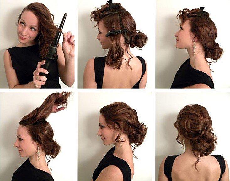 Coiffure du soir - Coiffures pour le nouvel an 2021 pour cheveux mi-longs