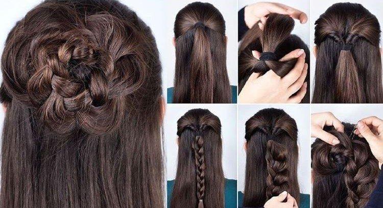 Flower Bun - Coiffures d'école pour les adolescents