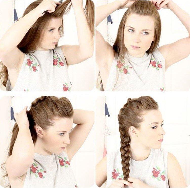 Tresse unie avec volume - Coiffures scolaires pour adolescents