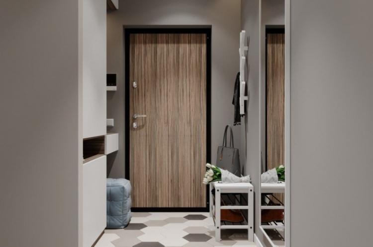 Couloir dans un style moderne - idées de design photo