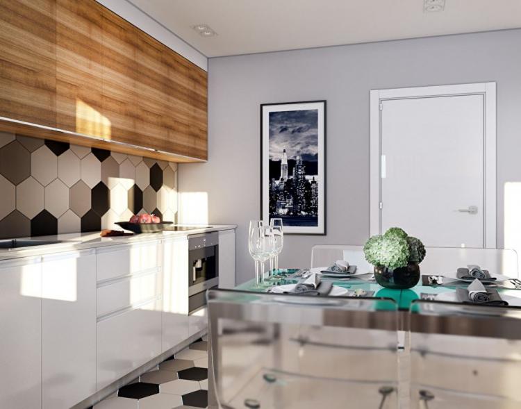 Projet d'appartement à Cheboksary, 40 m²