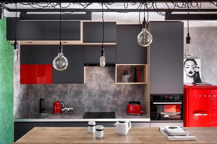 Pour un projet d'appartement, 48 m2 - design d'intérieur