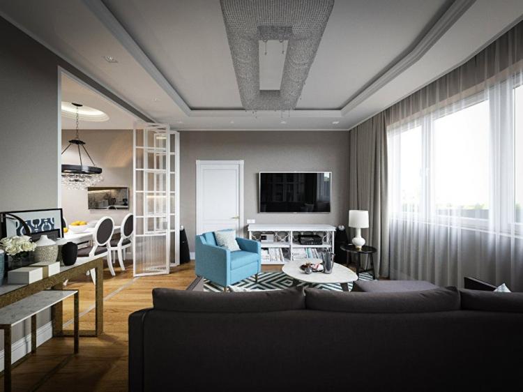 Projet de conception d'un appartement à Moscou