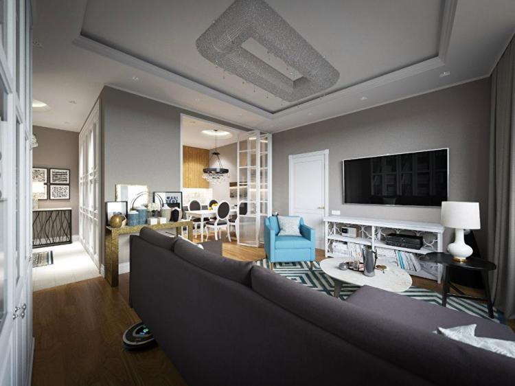 Projet de conception d'un appartement à Moscou