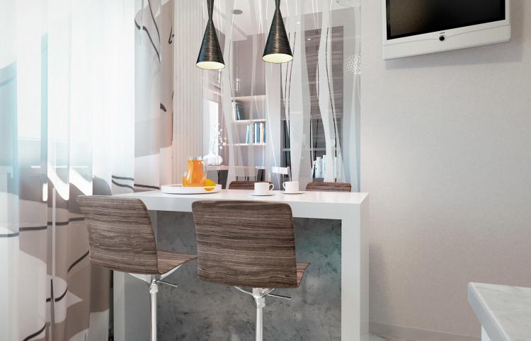 Projet d'appartement 45 m² dans le complexe résidentiel Putilkovo