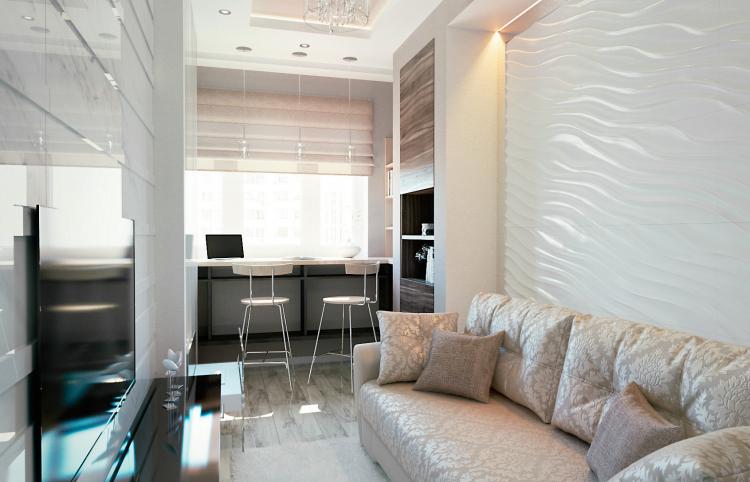 Projet d'appartement 45 m² dans le complexe résidentiel Putilkovo