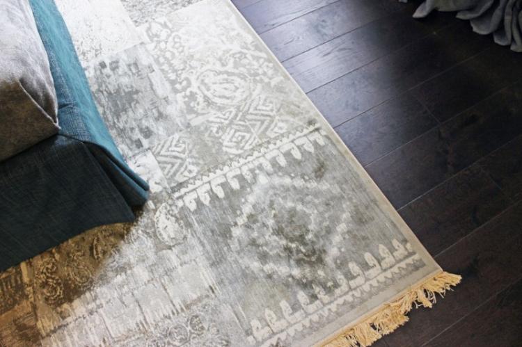 Projet de chambre Noir, bois et turquoise - décoration d'intérieur