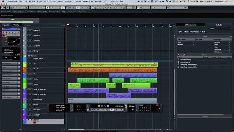 Cubase - téléchargement de logiciel de production musicale