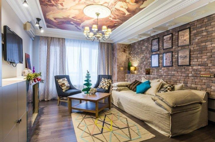 Plafond - finition d'une pièce rectangulaire