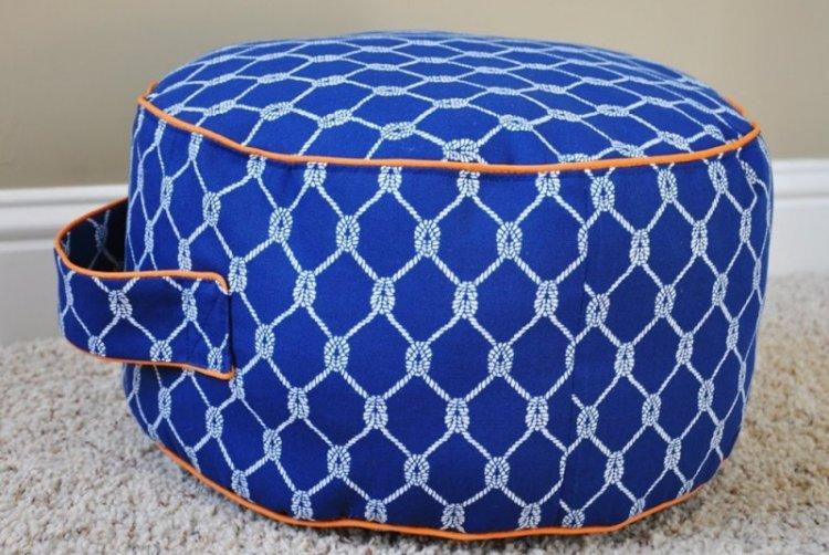 Pouf bricolage à partir de bouteilles en plastique - comment faire