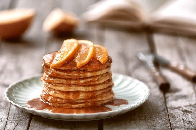 Pancakes soufflés à l'orange et au lait - recettes