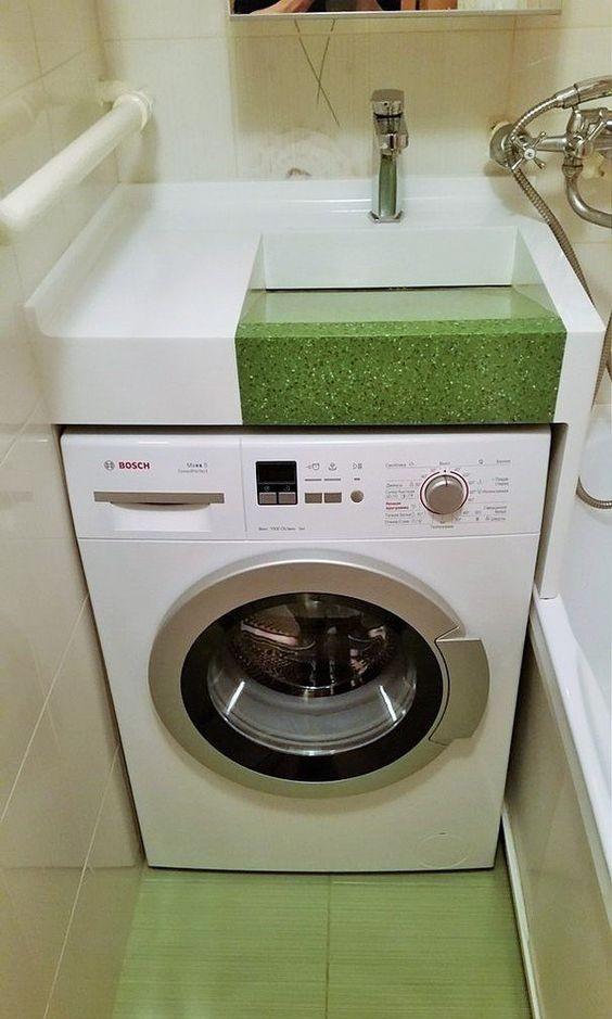 Robinet - Évier au dessus de la machine à laver