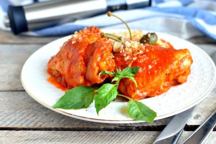Cuisses de poulet à la sauce tomate orange - Recettes pour micro-ondes