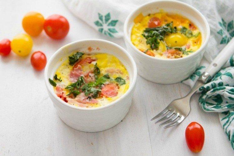 Omelette aux légumes - Recettes pour micro-ondes