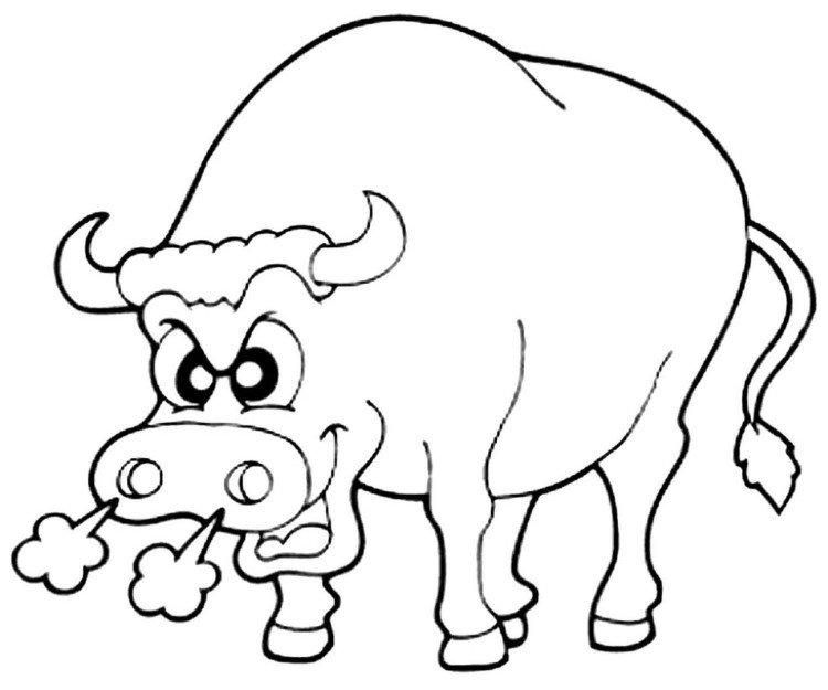 Dessins du taureau pour le nouvel an 2021