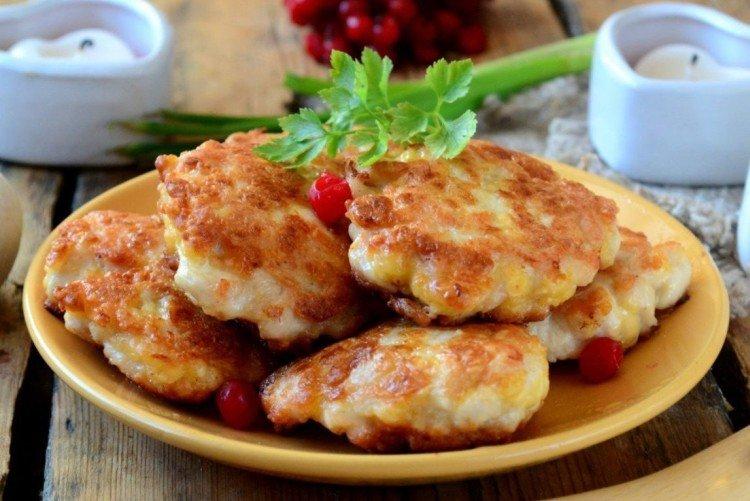 Escalopes de poitrine de poulet hachées au fromage - recettes