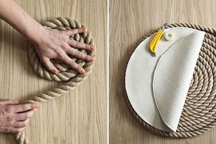 Sous-verres pour corde chaude - Artisanat pour la maison