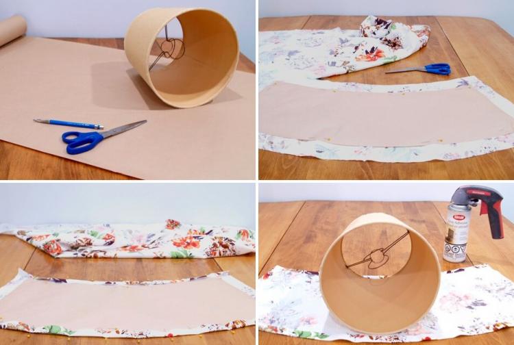 Abat-jour décoratif pour un lampadaire - Artisanat pour la maison