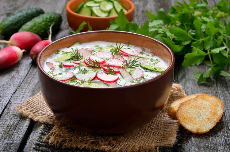 Okroshka - Recettes de plats nationaux russes