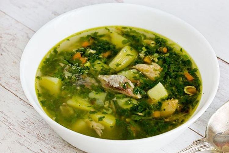 Soupe de poisson balaou en conserve aux épinards - recettes