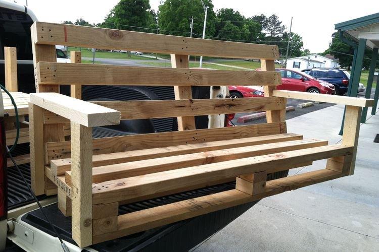 Swing - Mobilier de jardin en palettes pour chalets d'été