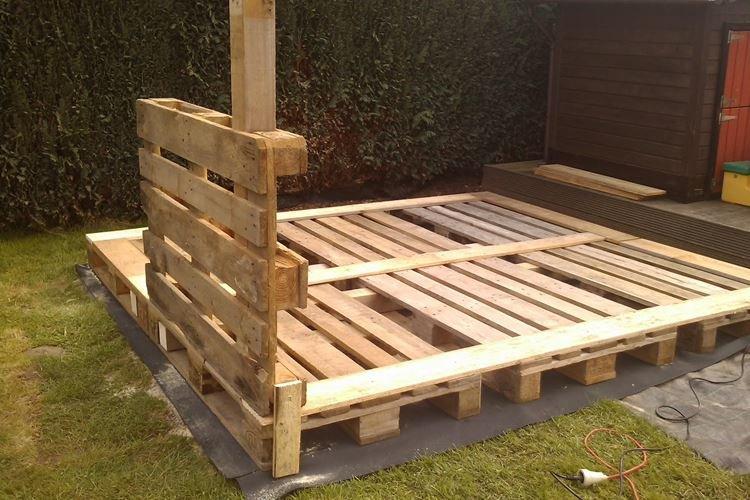 Gazebo - Mobilier de jardin en palettes pour chalets d'été