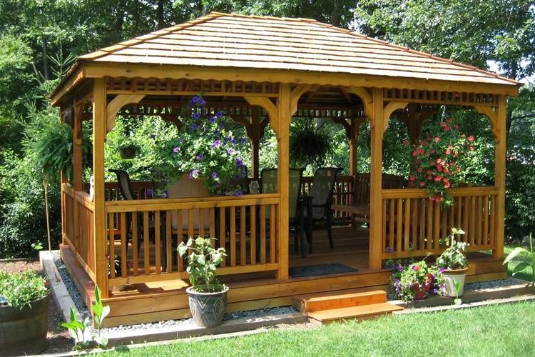 Gazebos de jardin en bois
