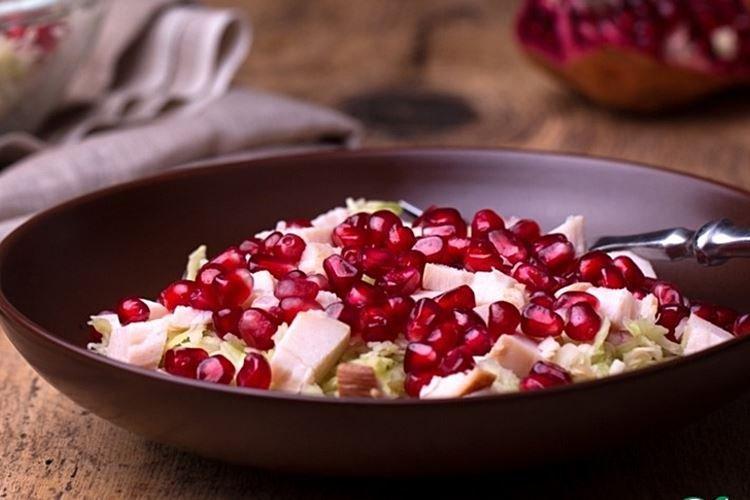 Salade de chou frais à la grenade - recettes