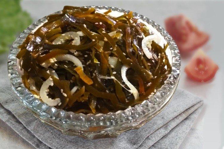 Salade de calamars, oeuf et algues - recettes