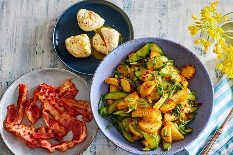 Salade de courgettes frites - recettes de salades sans mayonnaise