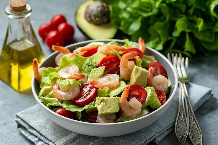 Salade de crevettes d'anniversaire - recettes