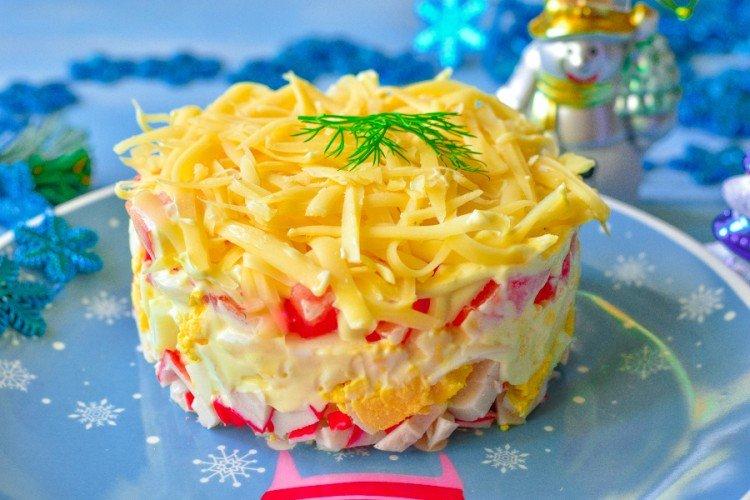 Salade de bâtonnets de crabe Diplomat - recettes