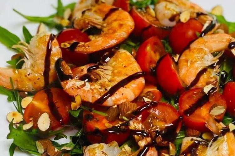 Salade de crevettes, calamars et balsamique - recettes