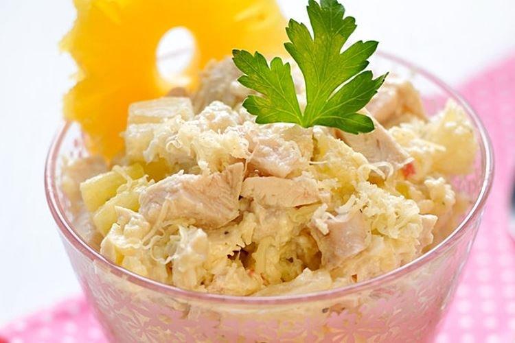 Salade de poulet et ananas - recettes