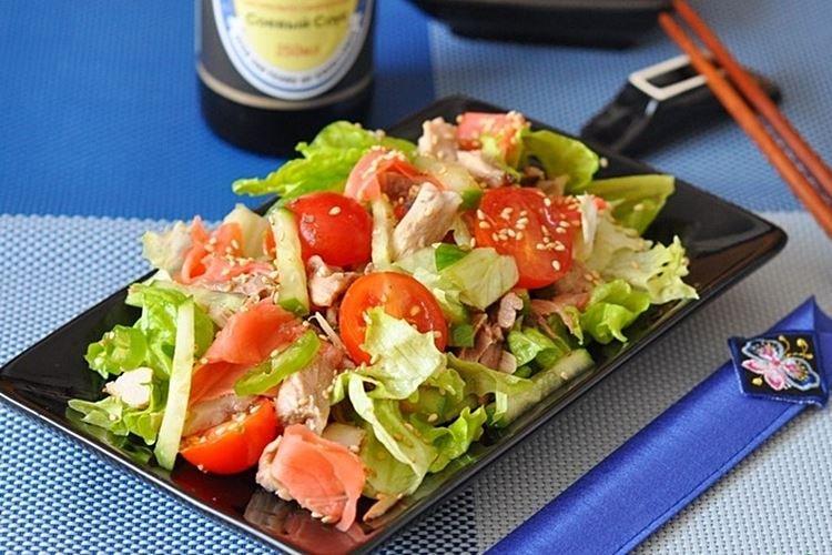 Salade de poulet et gingembre - recettes